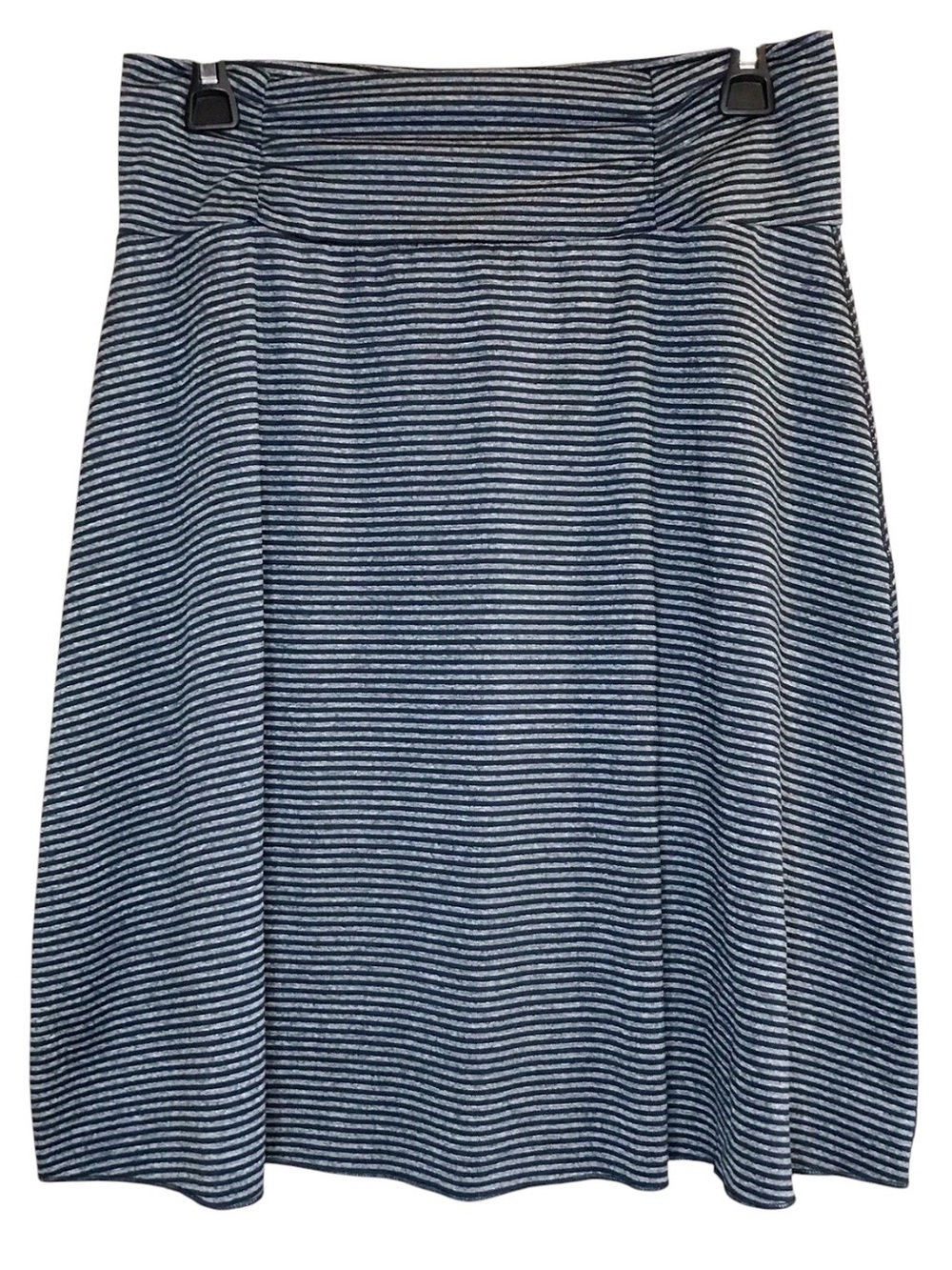 Tranquility by Colorado Clothing Black & Cream Striped A-Line Skirt